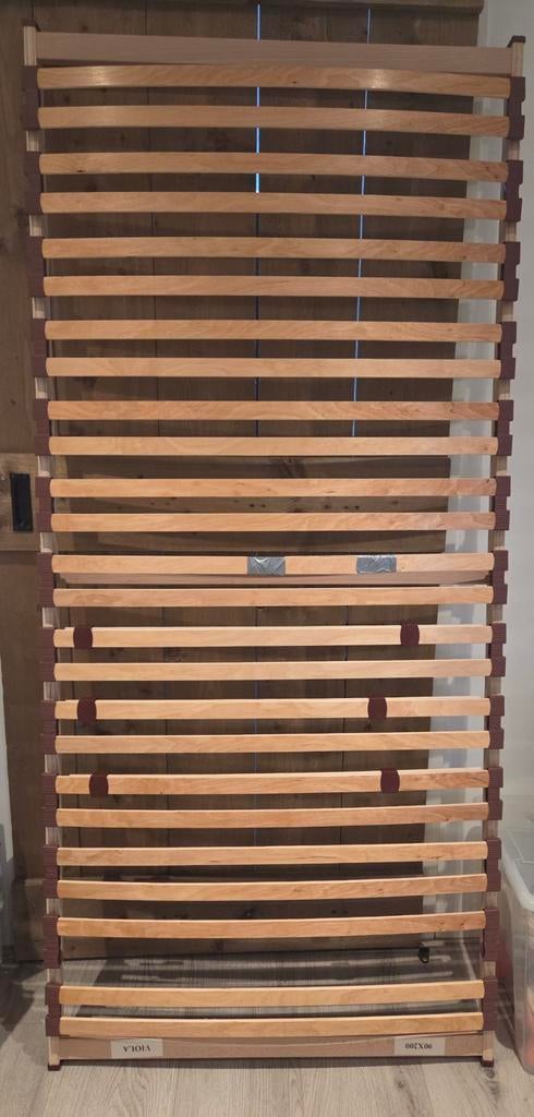 Lattenbodem 90x200 - Comfortabel en Stevig, Huis en Inrichting, Ophalen, Gebruikt, Eenpersoons, 90 cm