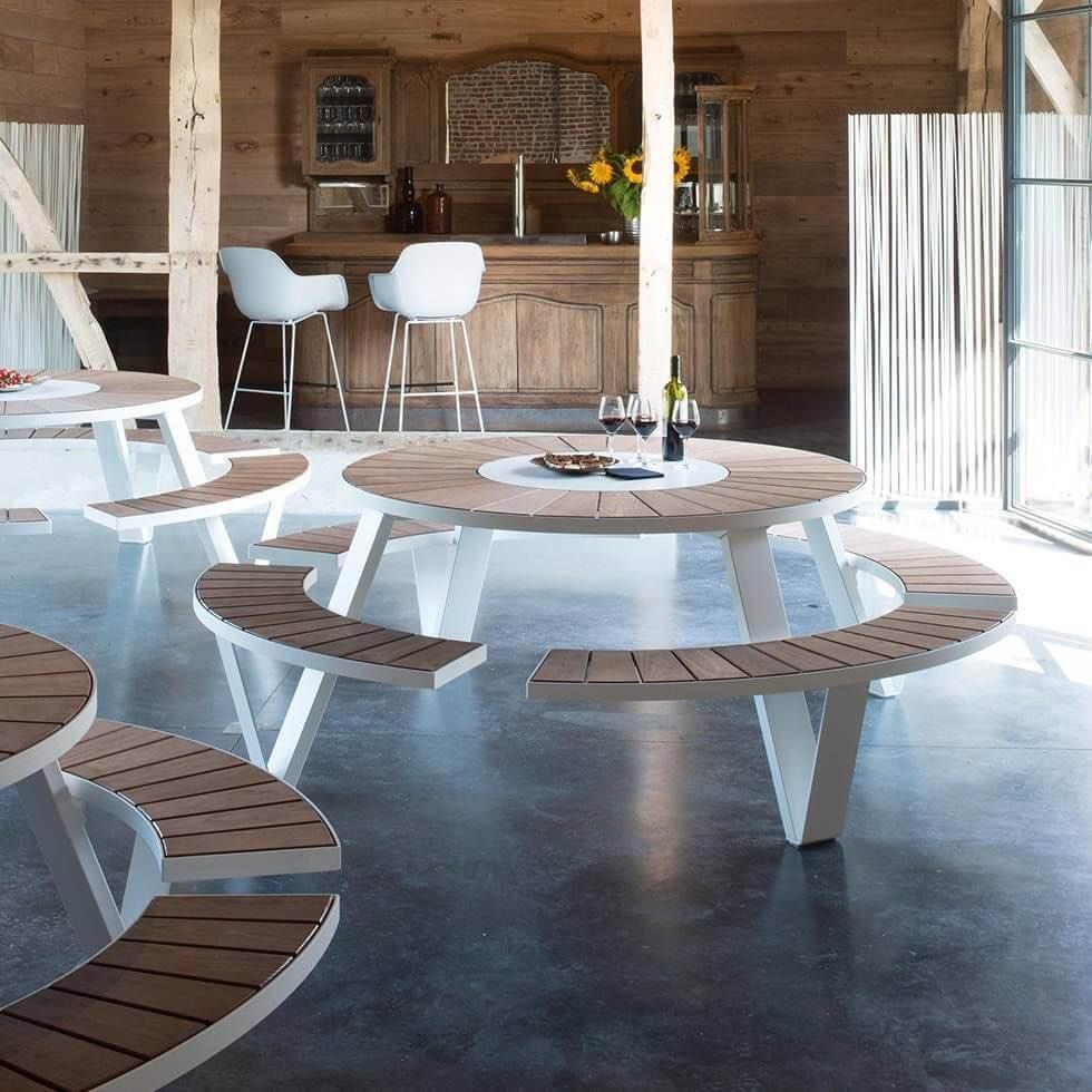 Extremis Pantagruel picknicktafel zie ook Hopper + Gargantua, Ophalen, Waterstad 23, LIGHTCHANGE boutique, Rond