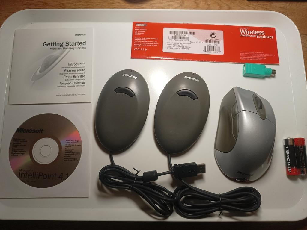 Microsoft Wireless IntelliMouse Explorer, Rechtshandig, Muis, Ergonomisch, Ophalen of Verzenden