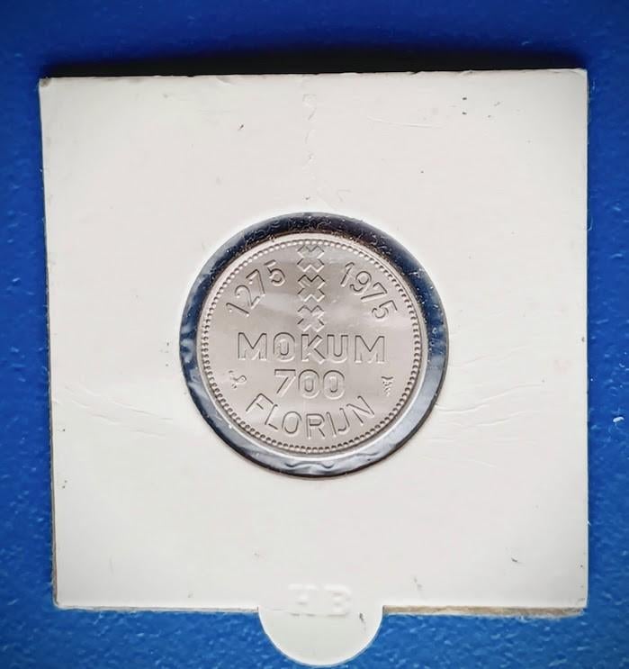 1 Mokum FLORIJN - Amsterdam 700 Unc, Postzegels en Munten, Penningen en Medailles, Verzenden, Overige materialen, Nederland