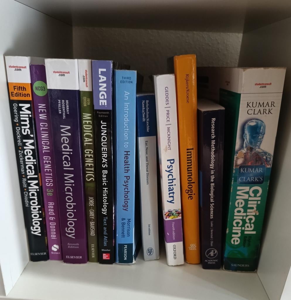 Studieboeken geneeskunde medicijnen Medicine, Ophalen of Verzenden, Beta, WO