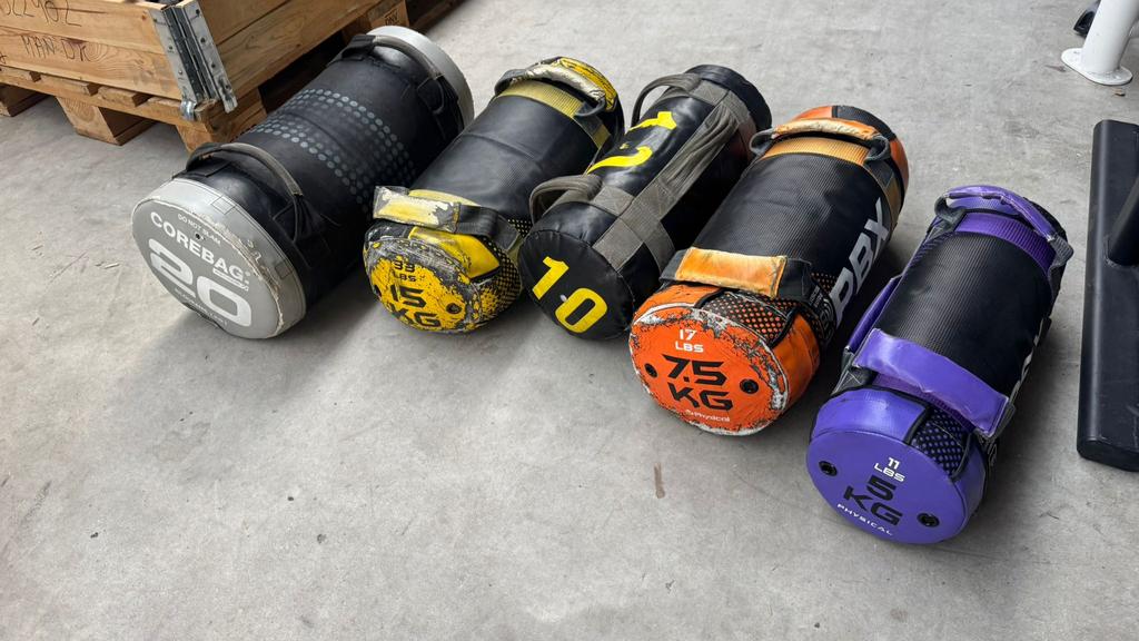 Sandbags 20kg ,15kg,10kg ,7,5kg ,5kg, Sport en Fitness, Ophalen, Gebruikt