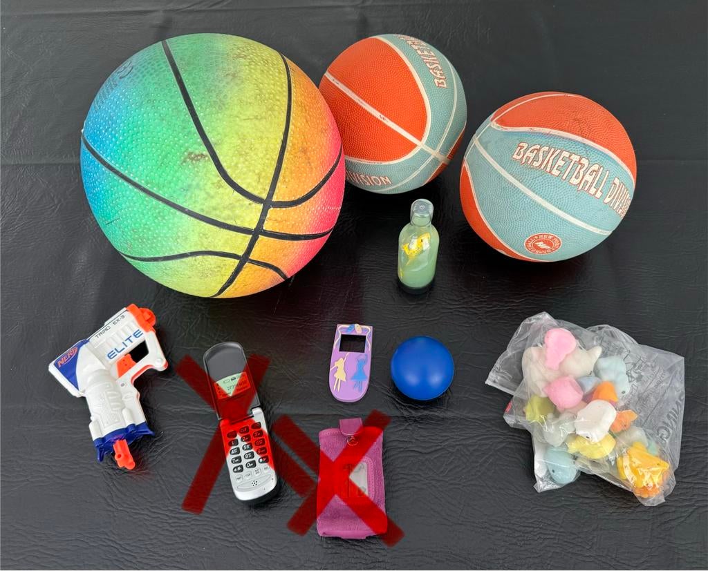 buiten los speelgoed bal mini basketbal nerf pistool squishi, Ophalen of Verzenden, Gebruikt