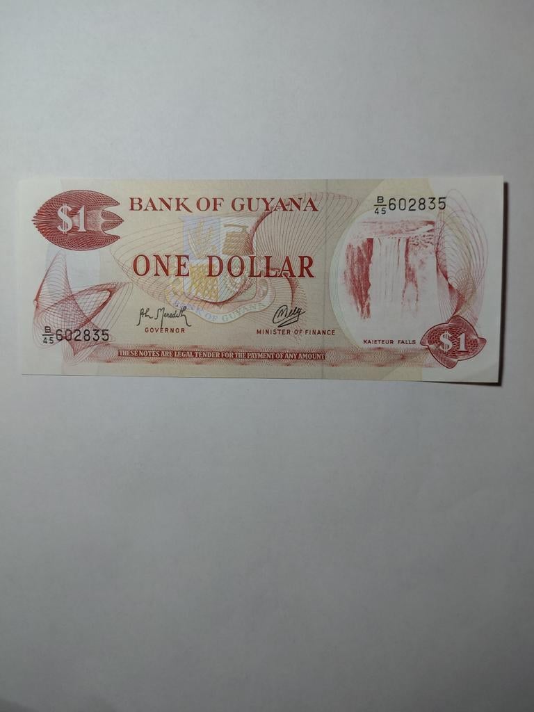 Guyana 1 dollar, Postzegels en Munten, Bankbiljetten | Amerika, Ophalen of Verzenden, Zuid-Amerika