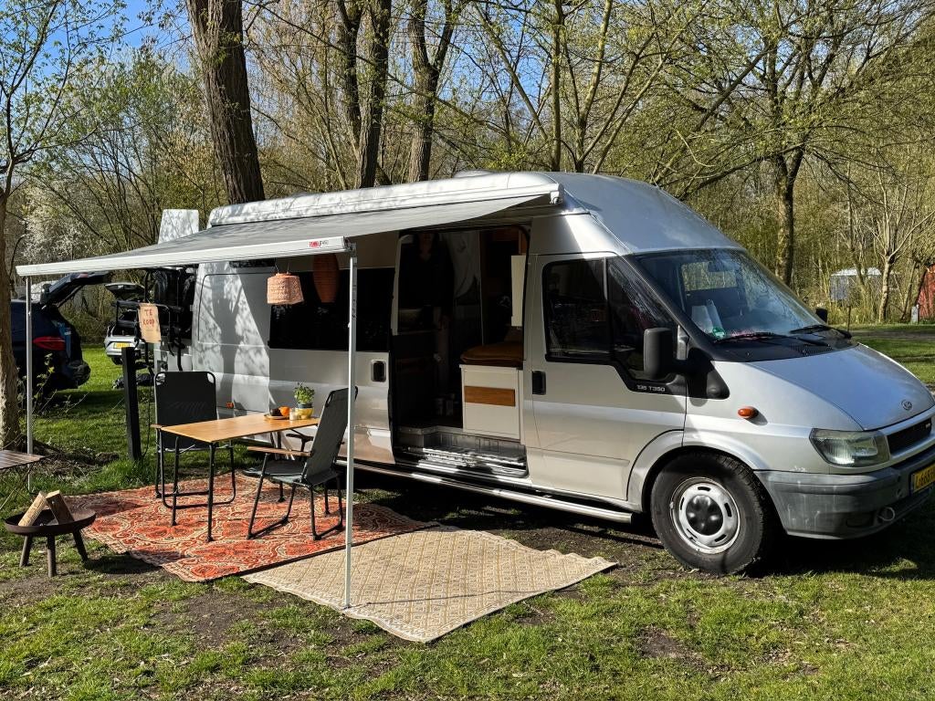 Ford Transit Camper: compleet, goed onderhouden, nieuwe APK, Caravans en Kamperen, Campers, Chemisch toilet, Buscamper of Camperbus
