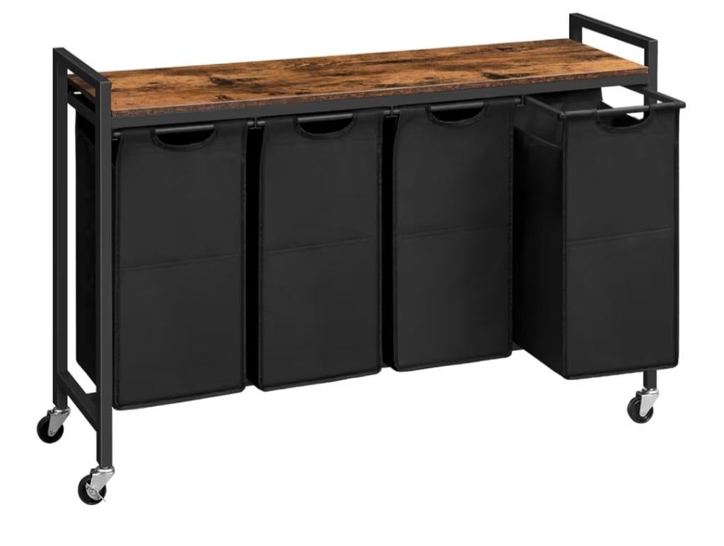 Wasmand, Ophalen, Gebruikt, Zwart