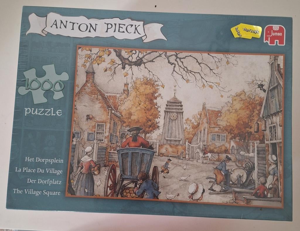 Nieuwe Anton Pieck Legpuzzel - Het Dorpsplein 1000 stu, Ophalen, 500 t/m 1500 stukjes, Nieuw