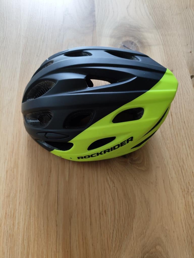 Rockrider Fietshelm 51-56 cm - Zwart/Geel, Ophalen of Verzenden