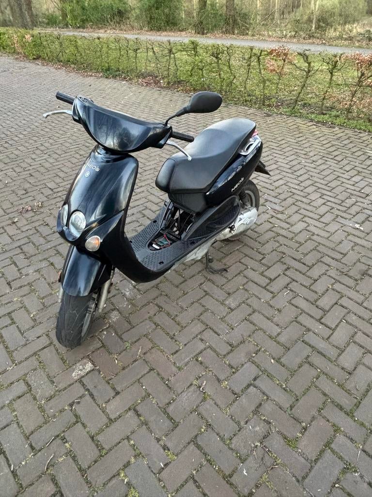 Yamaha Neos 50cc blauw plaat ( teruil ), Tweetakt, Gebruikt, Verzenden, Maximaal 45 km/u