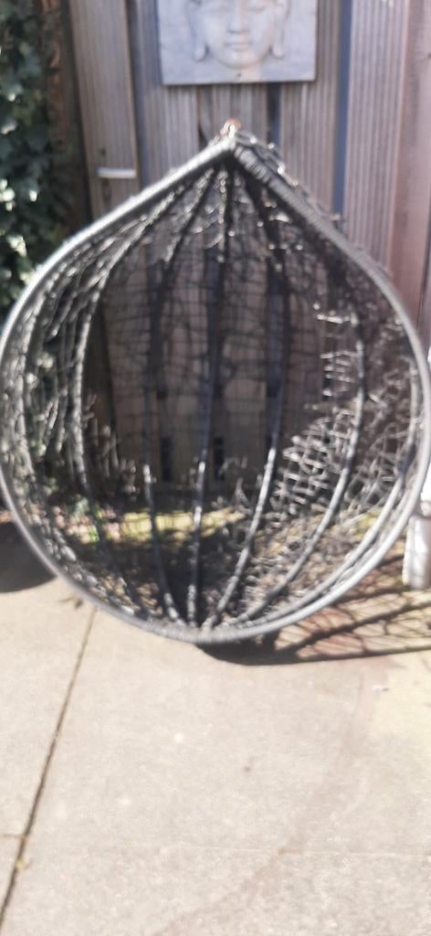 Heerlijke grote hangstoel met kussen, Ophalen of Verzenden