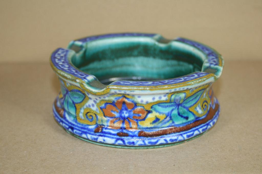 Gouda plateel asbak Zomer, Ophalen of Verzenden