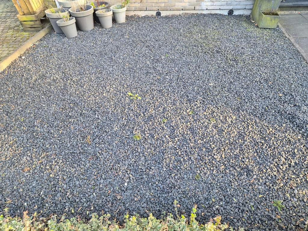 20m2 antracietgrijze grind alles meenemen., Ophalen, Gebruikt
