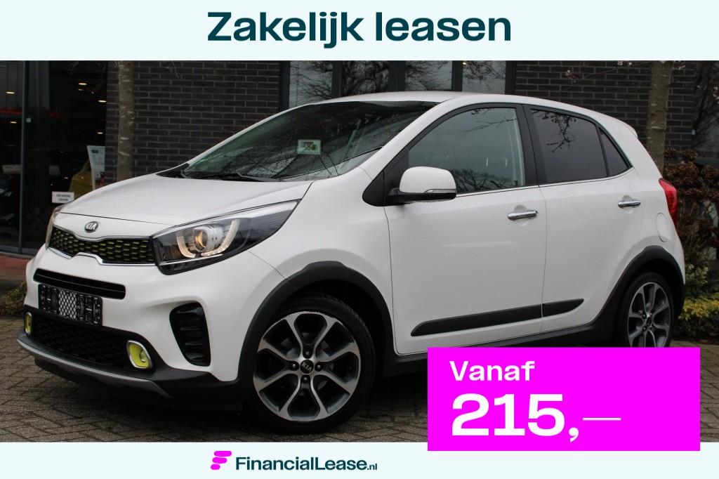 Kia Picanto 1.0 T-GDI X-Line 100PK! Navi/16"/Cam "RIJKLAARPR, Voorwielaandrijving, 101 pk, Gebruikt, Zwart
