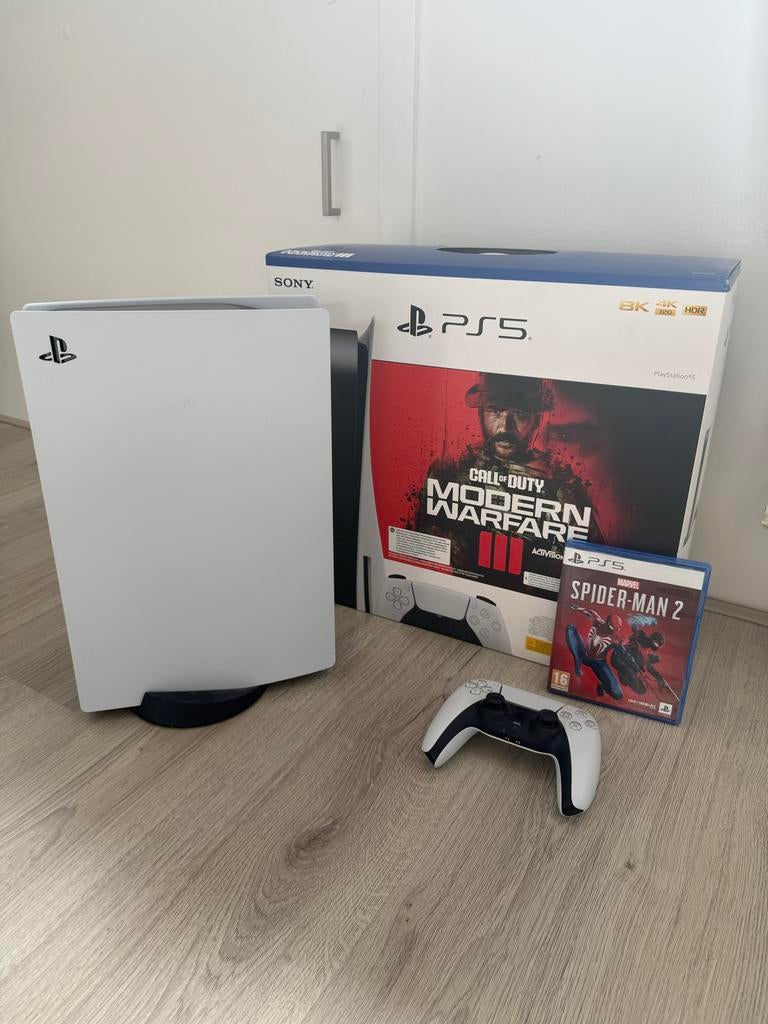 Sony PlayStation 5 Disc Edition met game en controller, Ophalen, Zo goed als nieuw