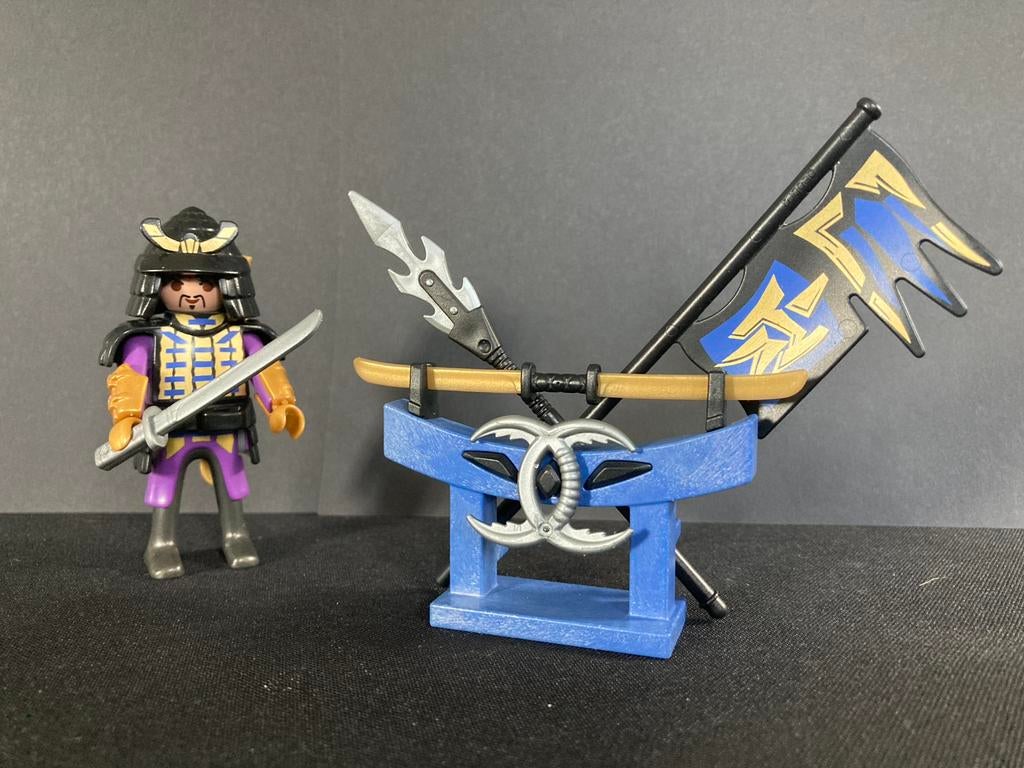Playmobil 4789 Samirai met wapen stand., Ophalen of Verzenden, Zo goed als nieuw