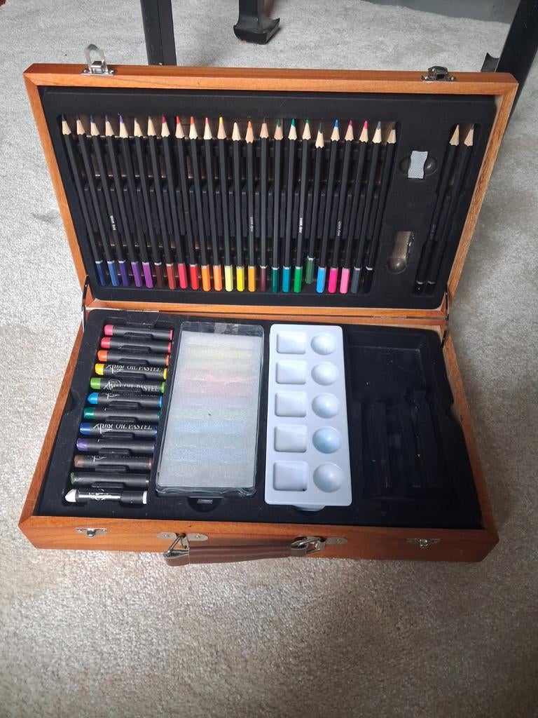 Houten tekendoos, Ophalen of Verzenden