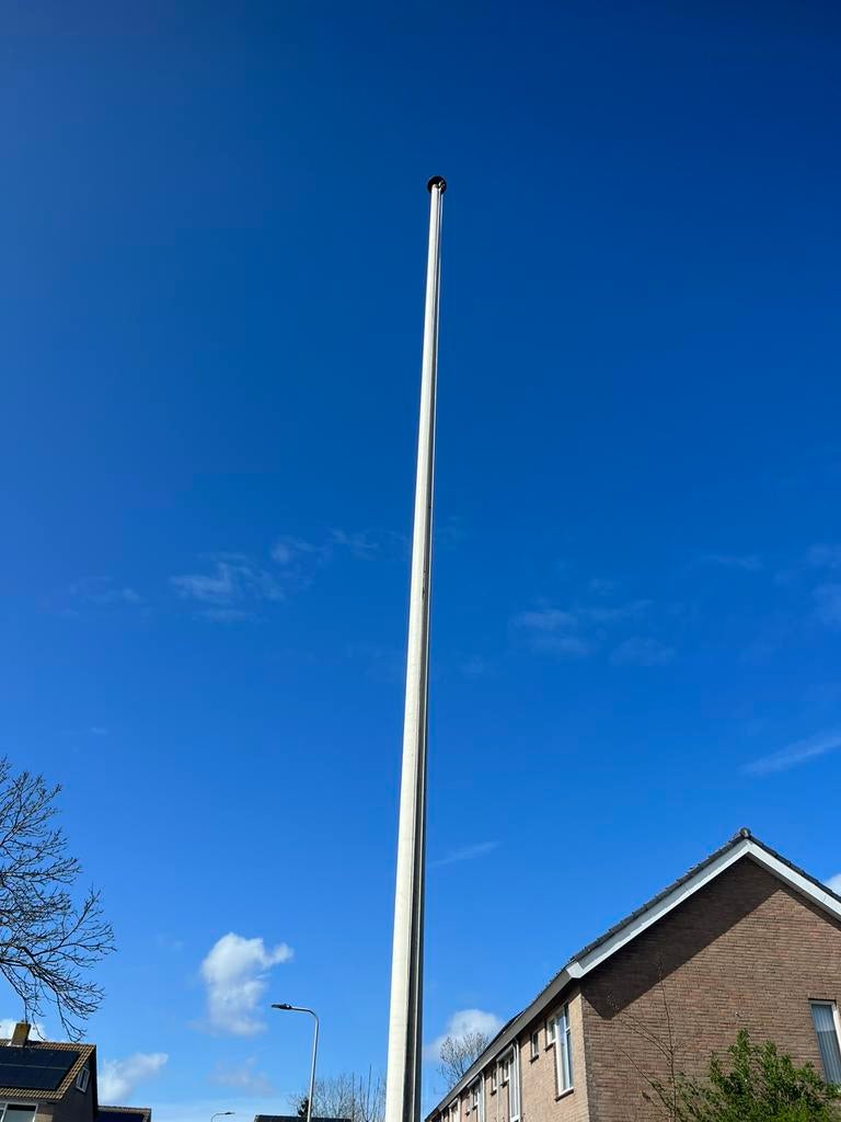Vlaggenmast 6 meter, Ophalen