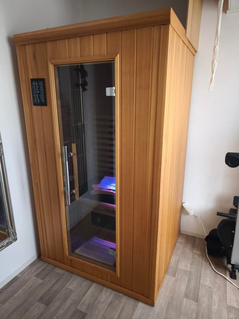 Infrarood Sauna voor 1-2 personen, Ophalen, Gebruikt, Infrarood, Complete sauna