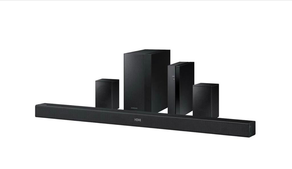 Samsung Soundbar met Draadloze Subwoofer en 2 Speakers, Ophalen, Met externe subwoofer, Gebruikt