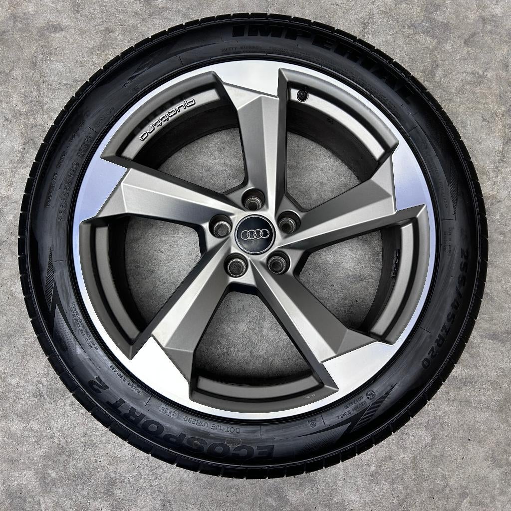 20 inch originele quatro rotor velgen + zomer banden Audi Q5, Auto-onderdelen, Banden en Velgen, Audi, Gebruikt, 255 mm, Banden en Velgen