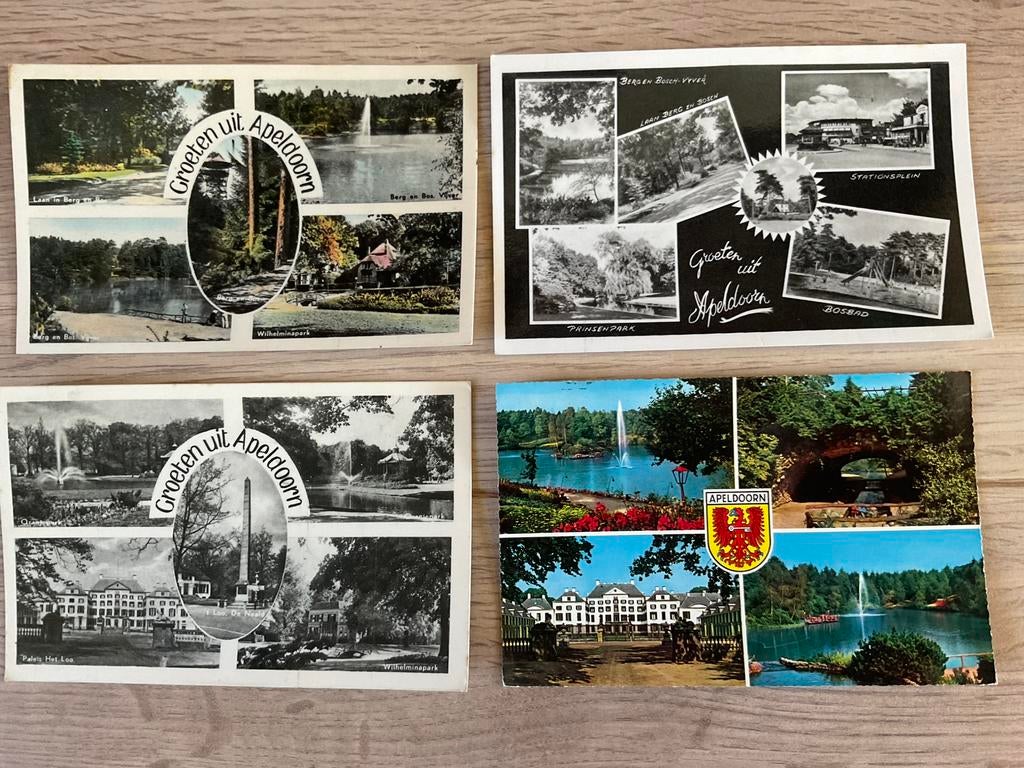 Meerluik ansichtkaarten - €1,-  p.st. / 2 kaarten 0,75 p.st., Ophalen of Verzenden, Gelopen