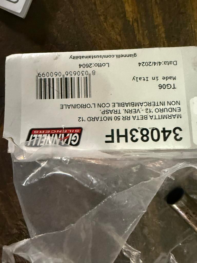 Giannelli uitlaatbocht Beta RR 50 (2012-2016) AM6 - Nieuw, Nieuw, Uitlaat, Beta, Beta