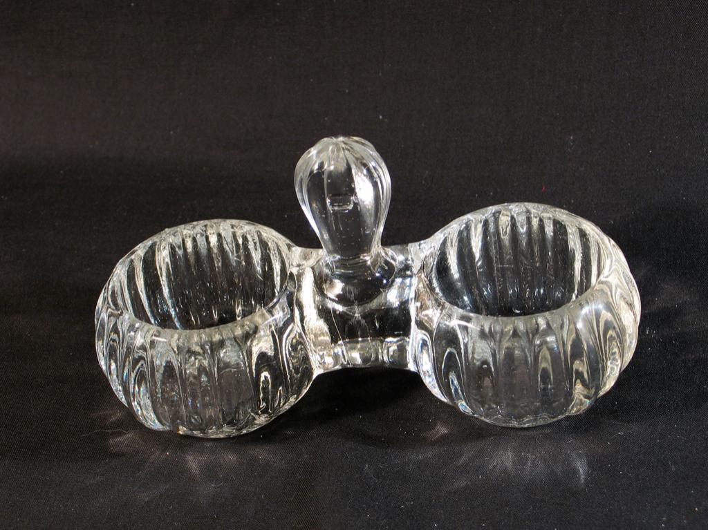 Zoutvat antiek glas met handgreep. 1306, Ophalen of Verzenden