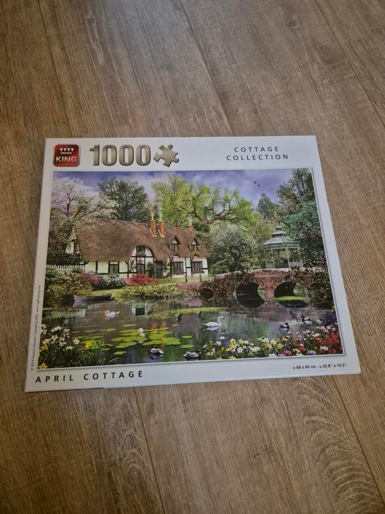 King Puzzel 1000 Stuks - Cottage Collection: April Cottage, Ophalen