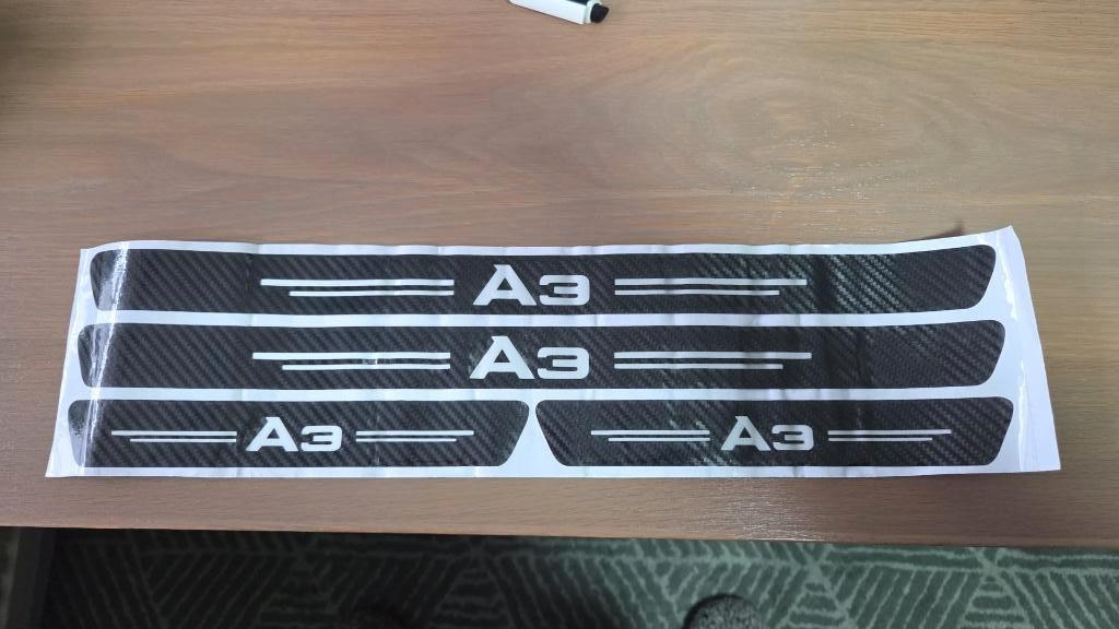 Dorpelsticker Carbonlook Audi A3, Ophalen of Verzenden, Nieuw, Audi
