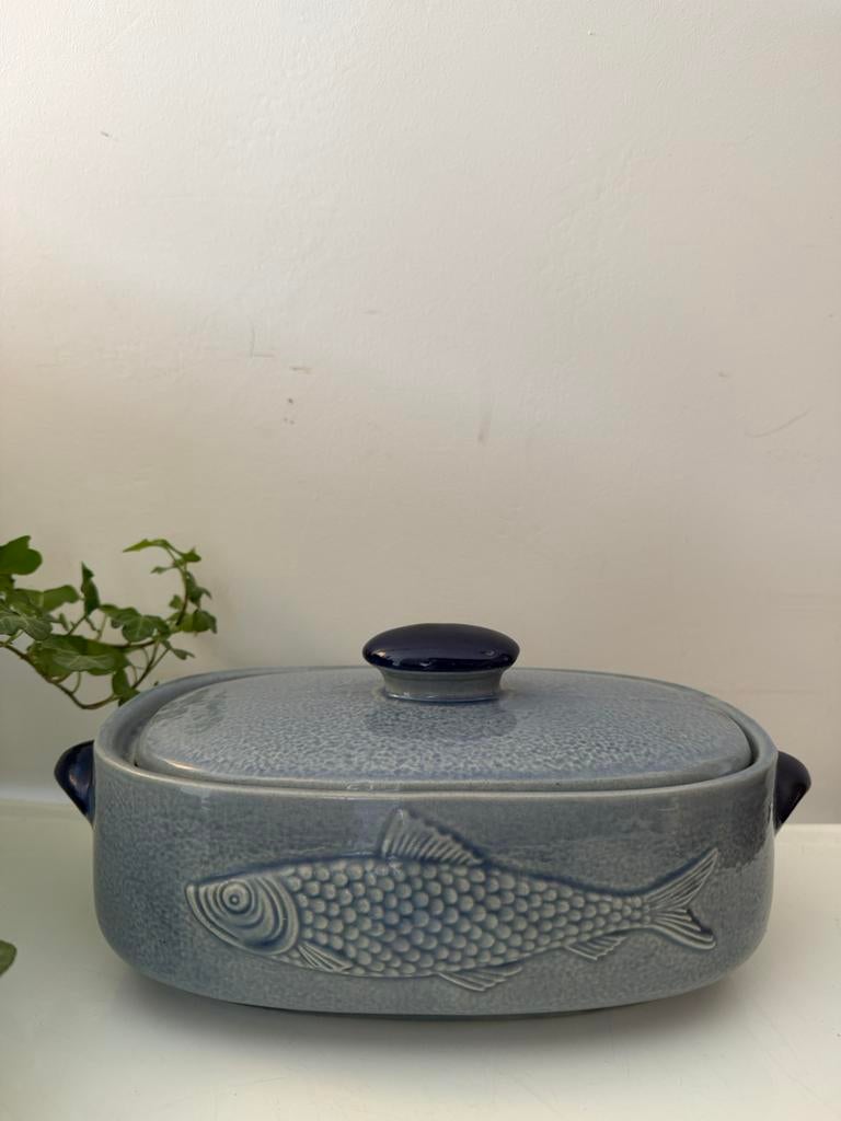 Vis terrine ovenschaal jaren 70, Ophalen of Verzenden