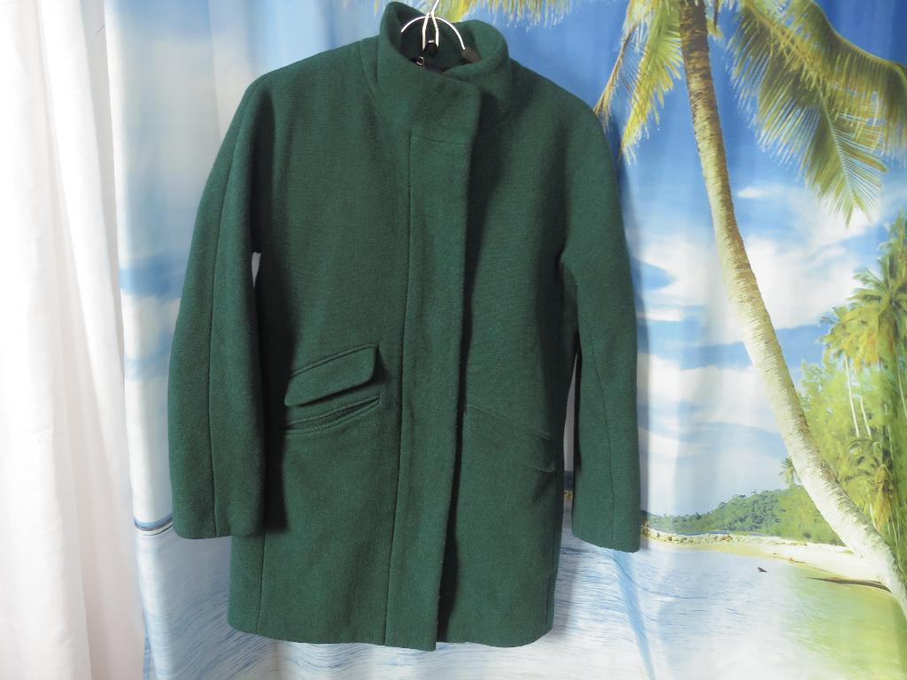 groene wolmix jas nello Gori mt 6 = 36 van J. Crew, Kleding | Dames, J Crew, Ophalen of Verzenden, Maat 36 (S), Gedragen