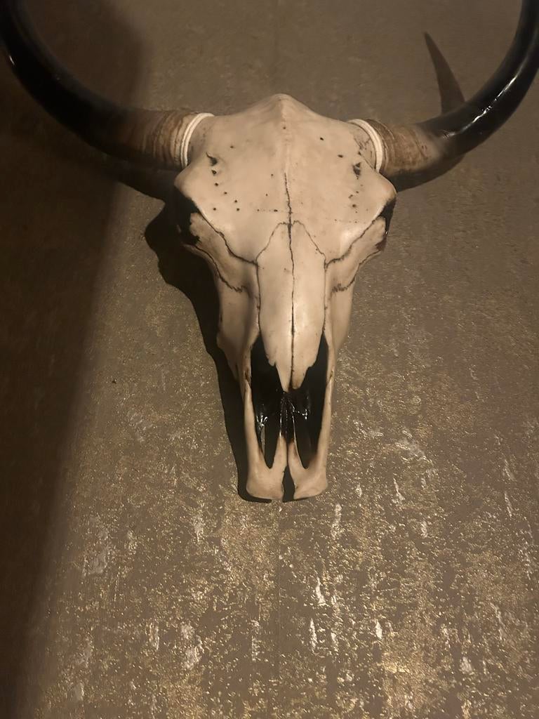 Dierenschedel decoratie in een stoer landelijk interieur