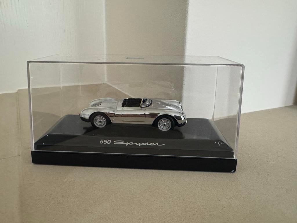 Porsche 550 Spyder Chroom (1955) 1/43 Minichamps, Ophalen of Verzenden, Zo goed als nieuw, Auto, MiniChamps