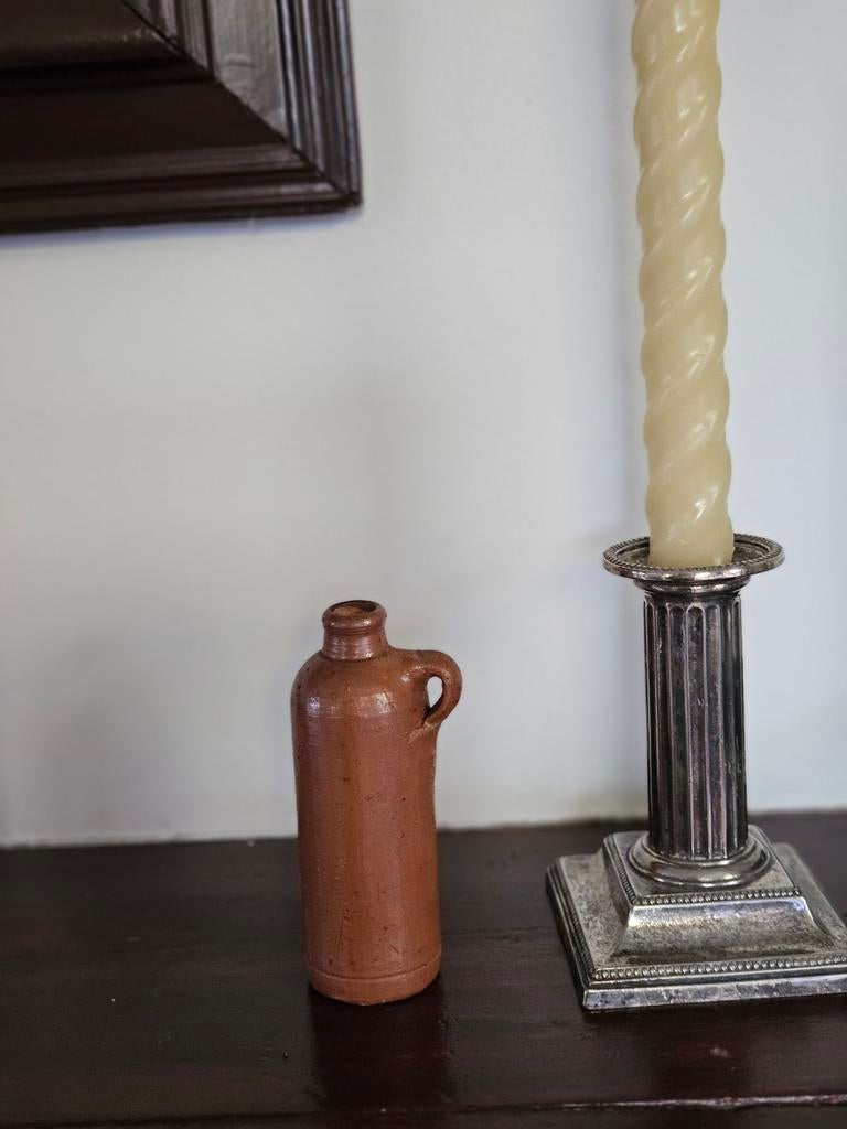 Antiek aardewerk kruikje - 12 cm, Ophalen of Verzenden