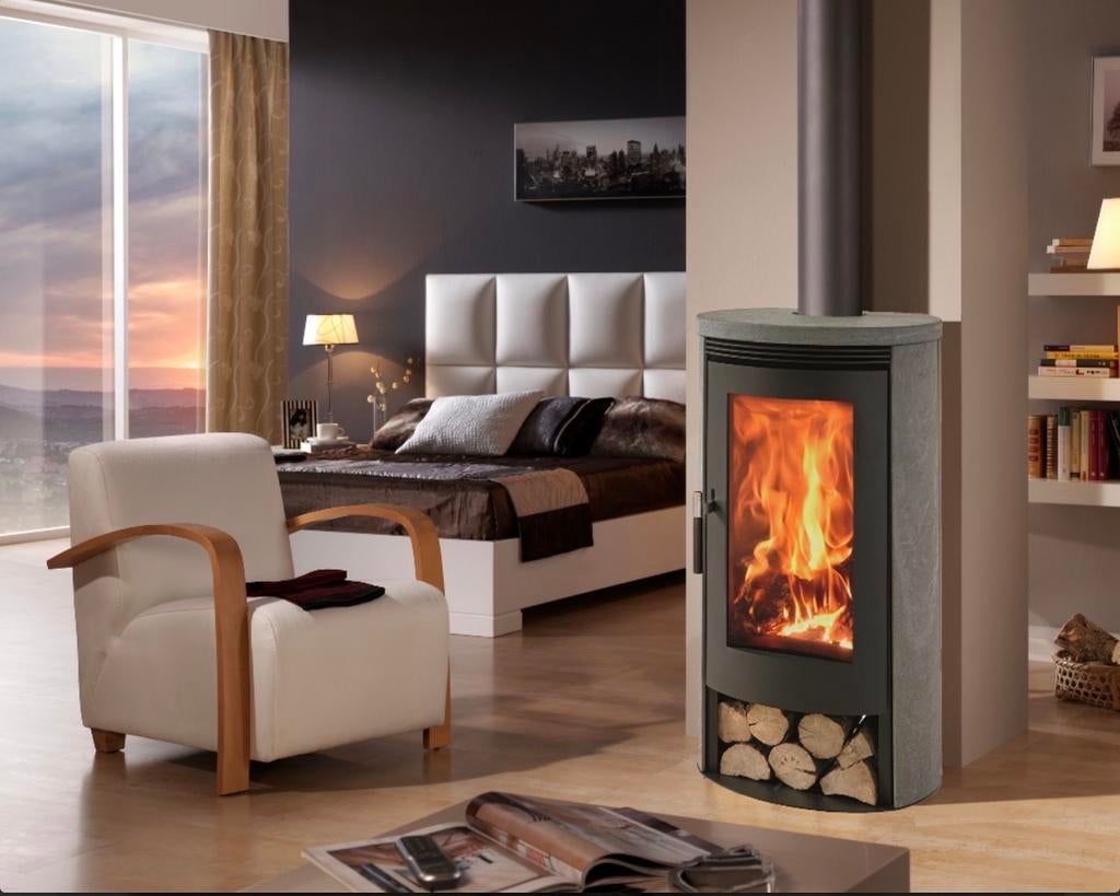 Panadero BAIA SOAP – Luxe Houtkachel met Natuursteen, Ophalen of Verzenden, Vrijstaand, Hout, Nieuw