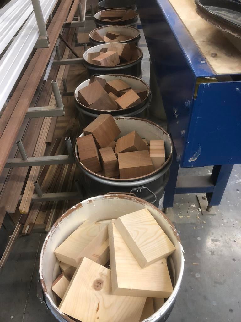 Haardhout, Ophalen, Overige houtsoorten, Blokken