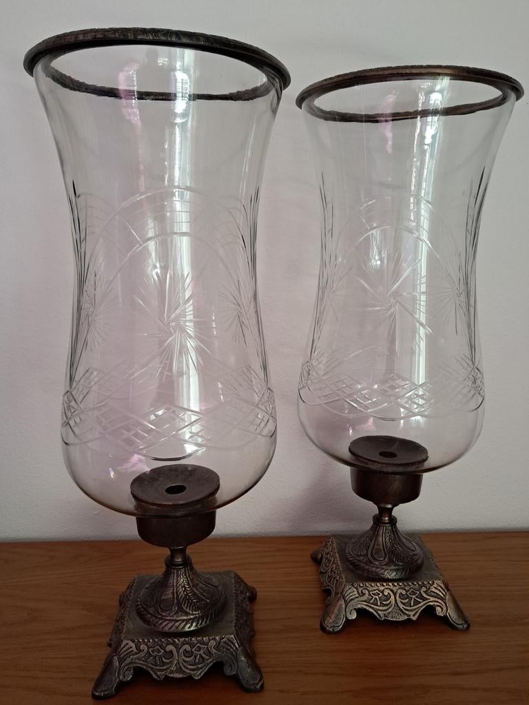 Prachtige hoge (60cm) windlichten van Baroque., Ophalen