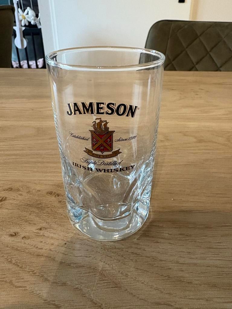 Jameson Whiskey Glas, Glas of Glazen, Ophalen of Verzenden, Effen, Glas
