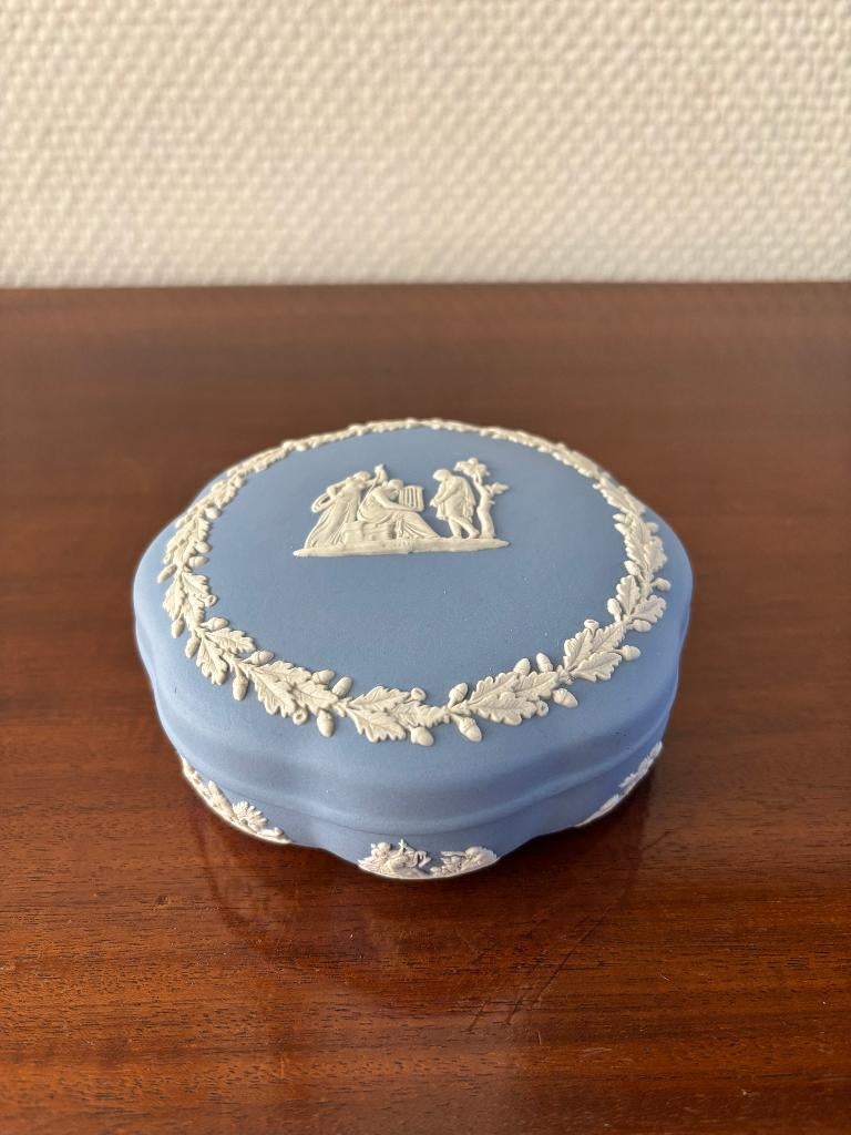 Vintage Wedgwood Jasperware snuisterijendoosje / dekselpot., Ophalen of Verzenden