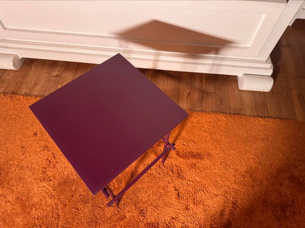 Moroso Shanghai set 2 tafeltjes design Urquiola 2006  staal, B&B Italia Minotti Flexform Cappellini  Flos Cassina Porro, \, Ophalen of Verzenden