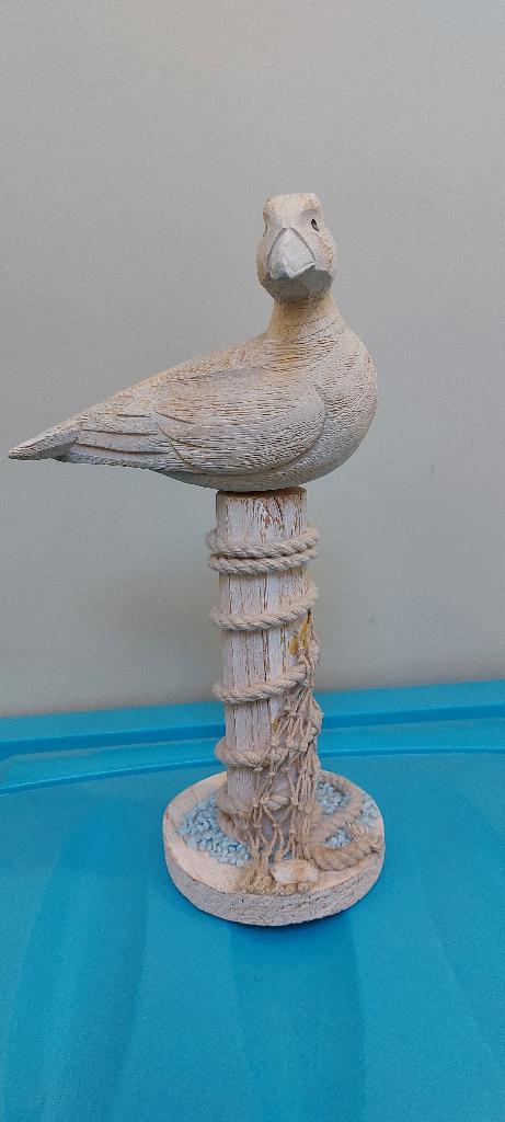 zeemeeuw op standaard circa 33 cm hoog, Ophalen of Verzenden, Zo goed als nieuw