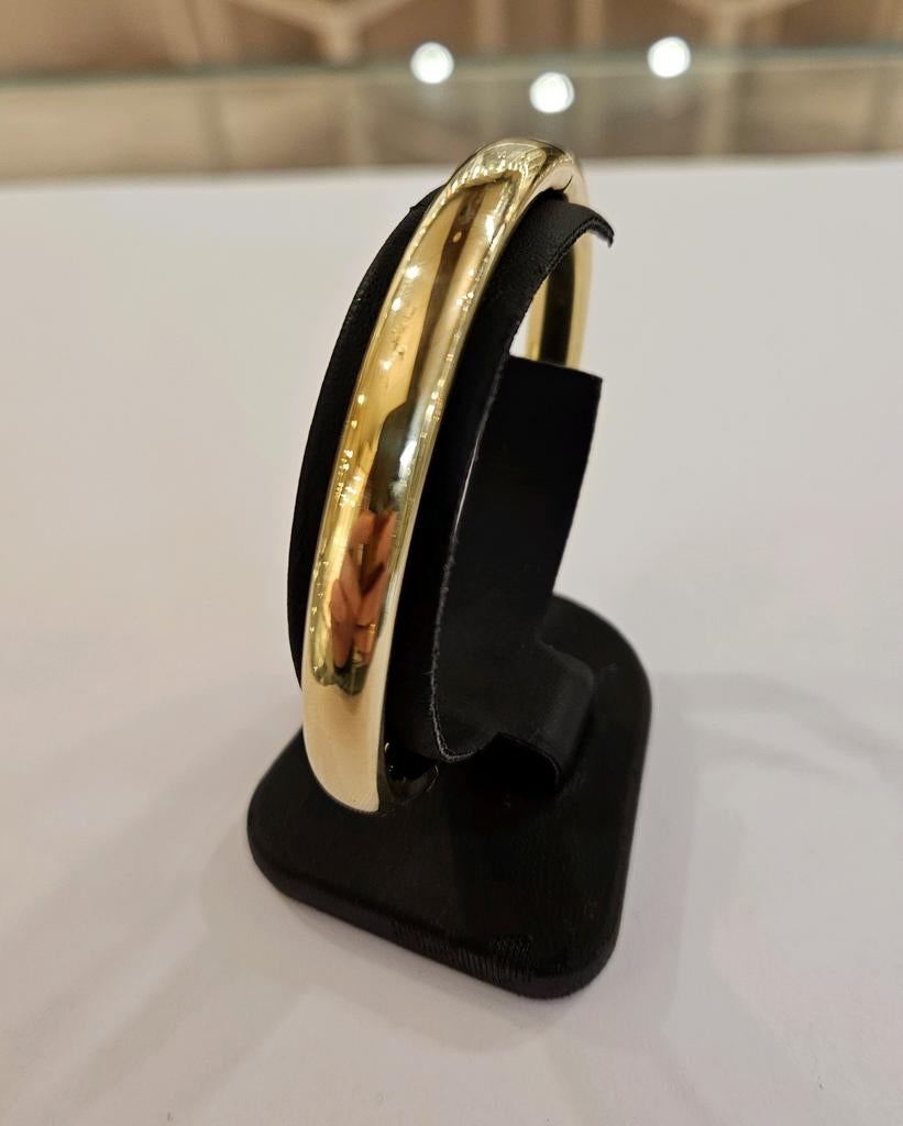 14 karaats gouden slavenarmband / bangle geelgoud, Ophalen of Verzenden
