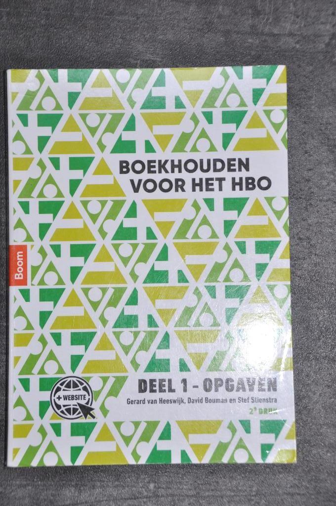 Boekhouden voor het HBO. Deel 1 - Opgaven, Boeken, Van Heeswijk, Bouman en Stienstra, Zo goed als nieuw, Beta, HBO