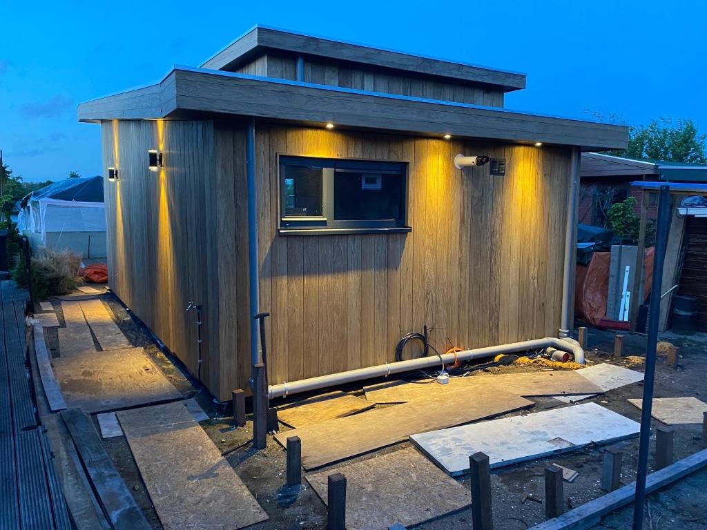 Tiny house hout duurzaam thermowood frake ayous