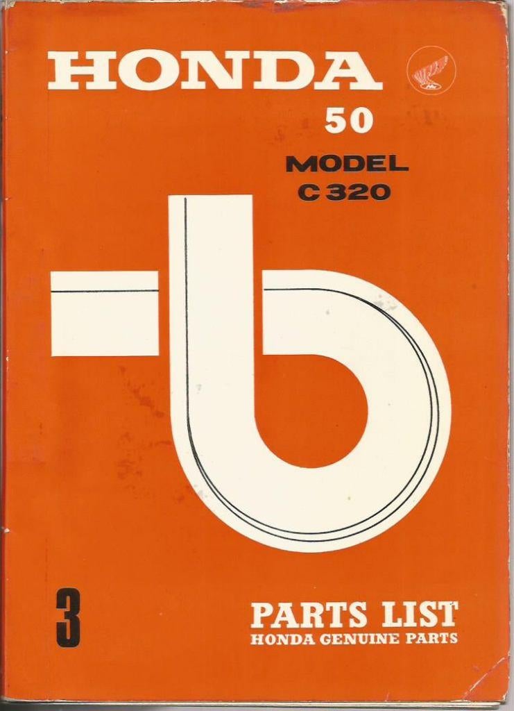 Honda C320 Parts Catalogue bromfiets (1526z), Ophalen of Verzenden, Gebruikt