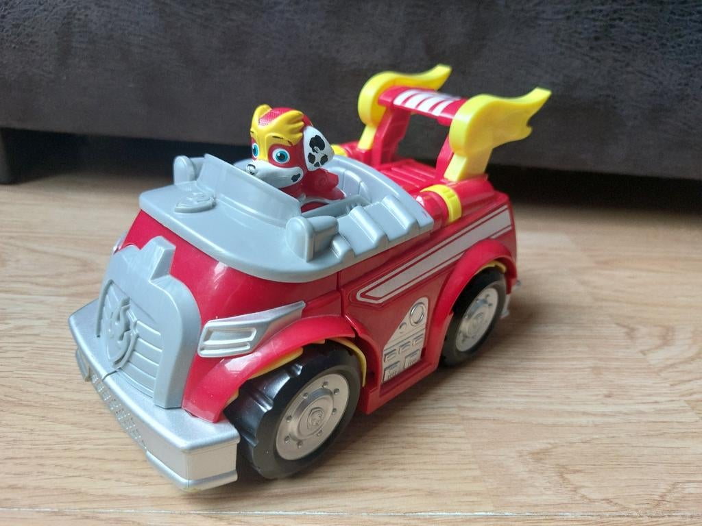 Paw Patrol Mighty Pups Marshall Voertuig, Kinderen en Baby's, Speelgoed | Actiefiguren, Ophalen of Verzenden, Zo goed als nieuw