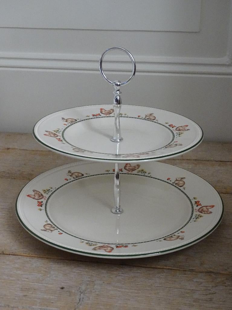 Etagère, Wedgwood, Windsor SPRINGTIME, als nieuw, Ophalen of Verzenden