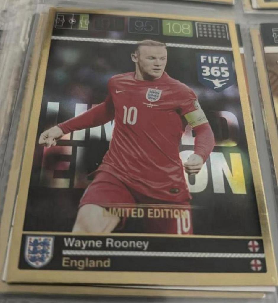 Panini adrenalyn xl fifa 365. Wayne Rooney Zeldzaam, Ophalen of Verzenden, Zo goed als nieuw, Plaatje