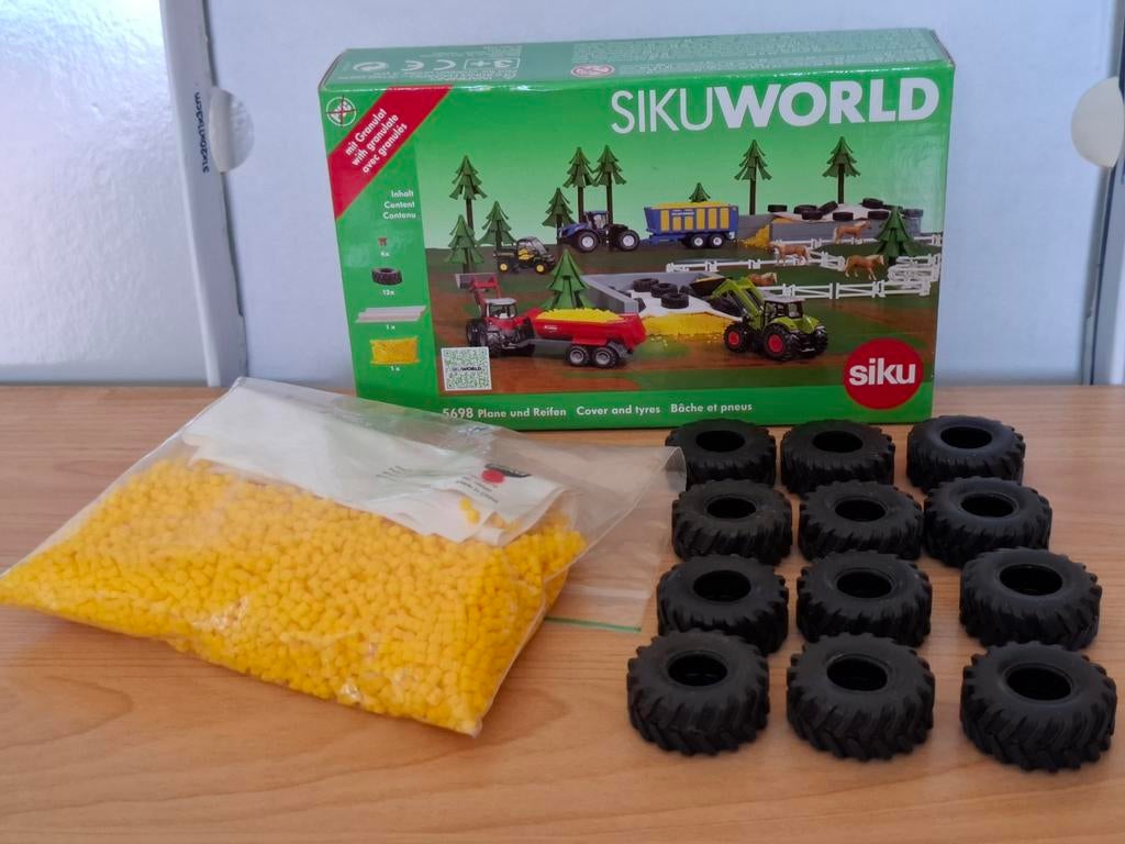 Siku World 5698 - afdekzeil en Banden Set, Overige merken, 1:50 of kleiner, Overige typen, Ophalen of Verzenden