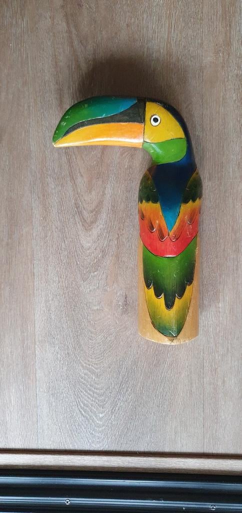 Houten Toekan, Ophalen of Verzenden, Gebruikt